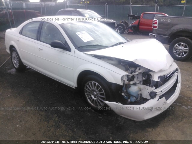 1C3AL56RX5N501989 - 2005 CHRYSLER SEBRING TOURING WHITE photo 1