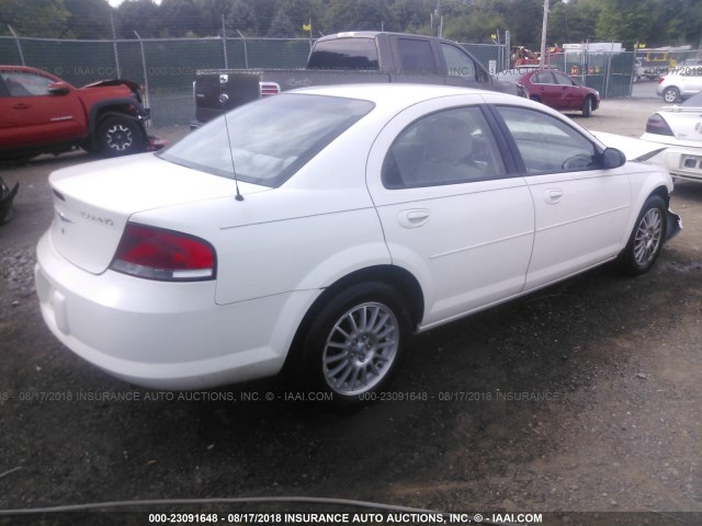 1C3AL56RX5N501989 - 2005 CHRYSLER SEBRING TOURING WHITE photo 4