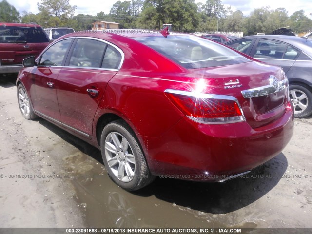 1G4GD5E32CF223382 - 2012 BUICK LACROSSE PREMIUM RED photo 3