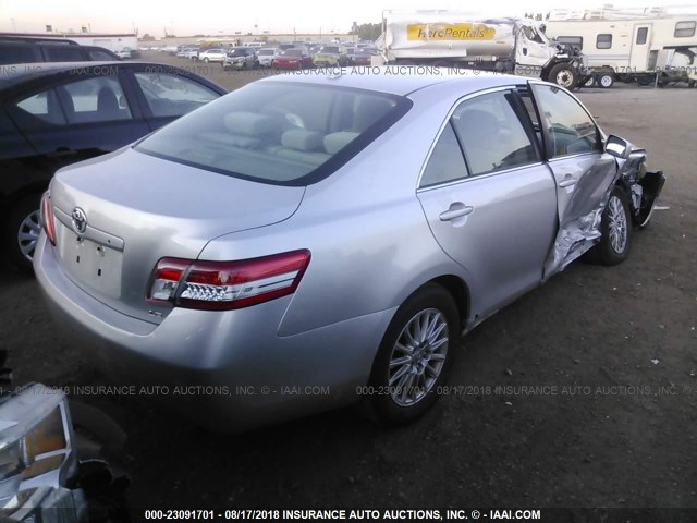 4T4BF3EK4AR059017 - 2010 TOYOTA CAMRY SE/LE/XLE SILVER photo 4