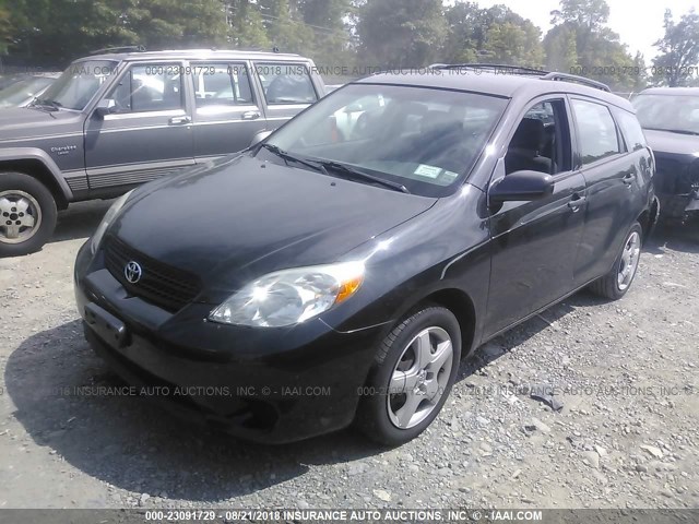 2T1KR32E75C365362 - 2005 TOYOTA COROLLA MATRIX XR BLACK photo 2