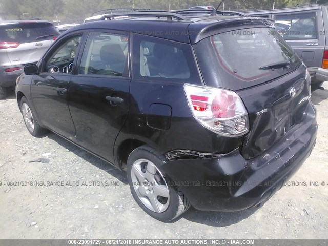 2T1KR32E75C365362 - 2005 TOYOTA COROLLA MATRIX XR BLACK photo 3
