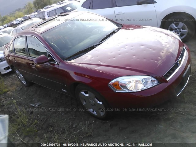 2G1WD58C779259247 - 2007 CHEVROLET IMPALA SUPER SPORT RED photo 1