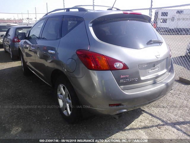 JN8AZ18W49W116888 - 2009 NISSAN MURANO S/SL/LE GRAY photo 3