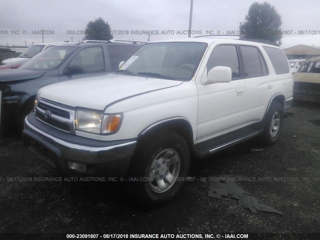 JT3GN86RXY0152761 - 2000 TOYOTA 4RUNNER SR5 WHITE photo 2