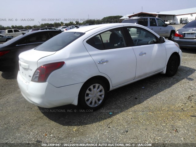 3N1CN7AP1CL897553 - 2012 NISSAN VERSA S/SV/SL WHITE photo 4