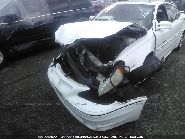 1G2NW52E11C171385 - 2001 PONTIAC GRAND AM GT WHITE photo 2