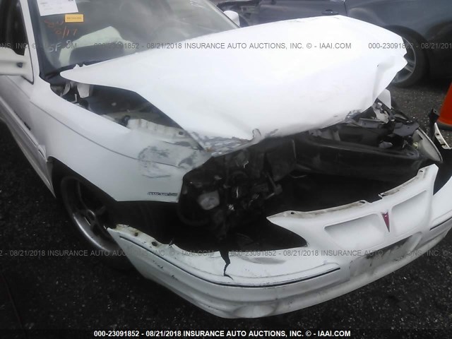 1G2NW52E11C171385 - 2001 PONTIAC GRAND AM GT WHITE photo 6