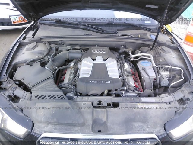 WAUGGAFR4EA071187 - 2014 AUDI S5 PREMIUM PLUS 黑色 照片 10
