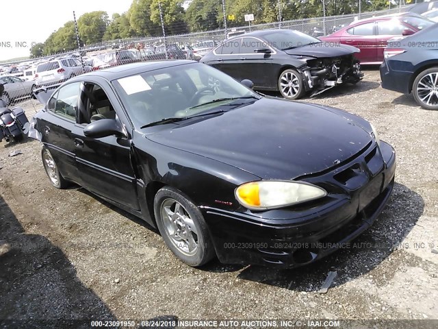 1G2NW52E73M729219 - 2003 PONTIAC GRAND AM GT BLACK photo 1