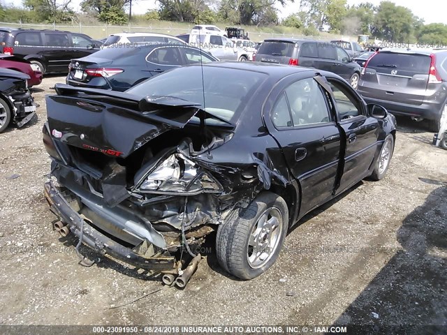 1G2NW52E73M729219 - 2003 PONTIAC GRAND AM GT BLACK photo 4