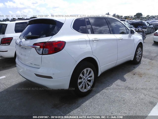 LRBFXBSA3HD020169 - 2017 BUICK ENVISION ESSENCE WHITE photo 4