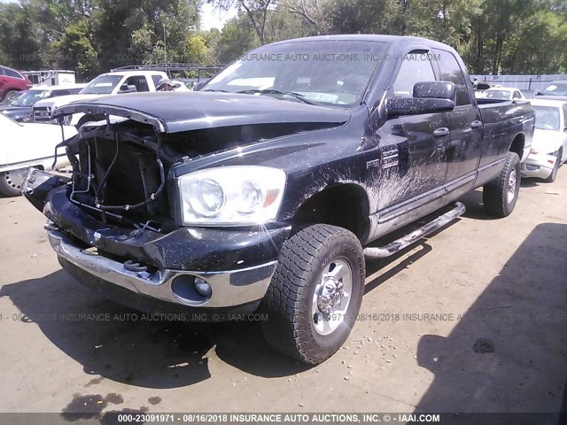 1D7KS28D47J509573 - 2007 DODGE RAM 2500 ST/SLT BLACK photo 2