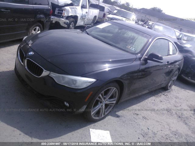 WBA3N9C51GK250692 - 2016 BMW 428 XI BLACK photo 2