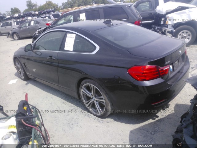 WBA3N9C51GK250692 - 2016 BMW 428 XI BLACK photo 3