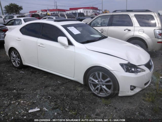 JTHBE262265003460 - 2006 LEXUS IS 350 WHITE photo 1