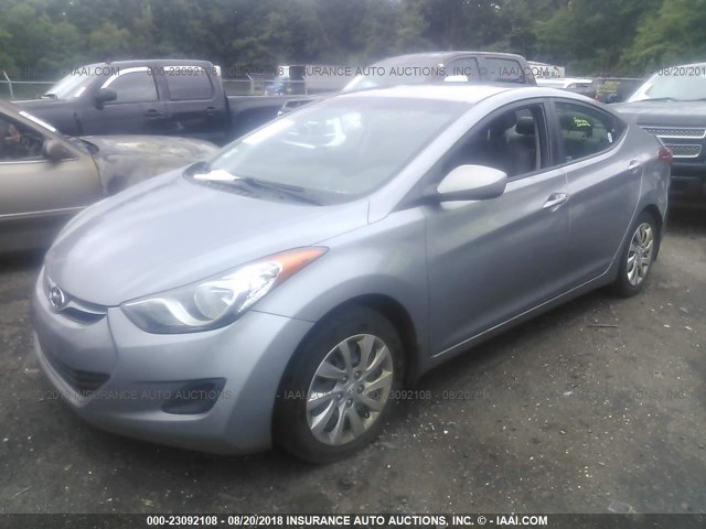 KMHDH4AE8DU591913 - 2013 HYUNDAI ELANTRA GLS/LIMITED ნაცრისფერი ფოტო 2