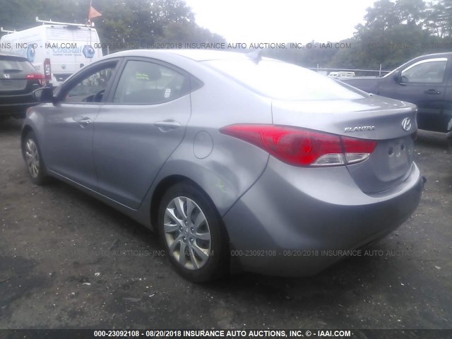 KMHDH4AE8DU591913 - 2013 HYUNDAI ELANTRA GLS/LIMITED ნაცრისფერი ფოტო 3