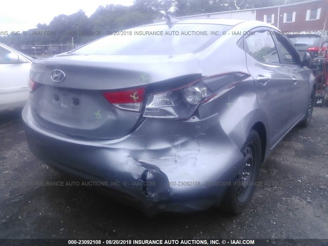 KMHDH4AE8DU591913 - 2013 HYUNDAI ELANTRA GLS/LIMITED ნაცრისფერი ფოტო 6