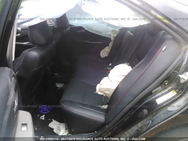 4T1BF1FK6GU140266 - 2016 TOYOTA CAMRY LE/XLE/SE/XSE 黑色 照片 8