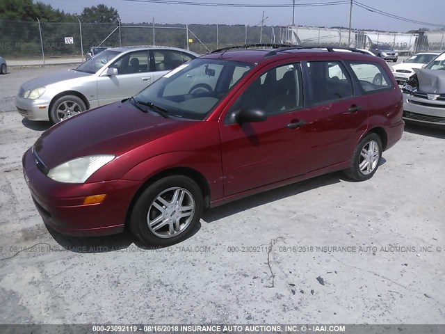 1FAFP36P6YW293025 - 2000 FORD FOCUS SE/SE COMFORT BURGUNDY photo 2