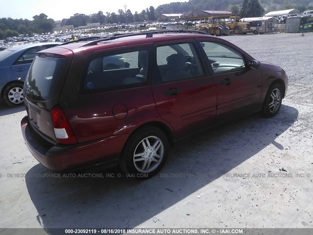 1FAFP36P6YW293025 - 2000 FORD FOCUS SE/SE COMFORT BURGUNDY photo 4