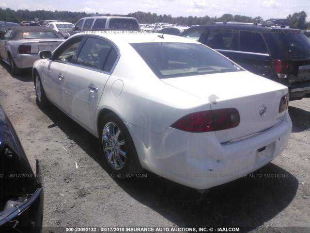 1G4HE57Y46U165527 - 2006 BUICK LUCERNE CXS WHITE photo 3