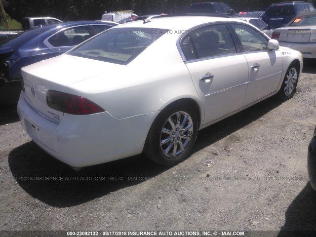 1G4HE57Y46U165527 - 2006 BUICK LUCERNE CXS WHITE photo 4