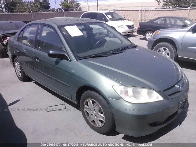 2HGES16374H643911 - 2004 HONDA CIVIC DX VP GREEN photo 1