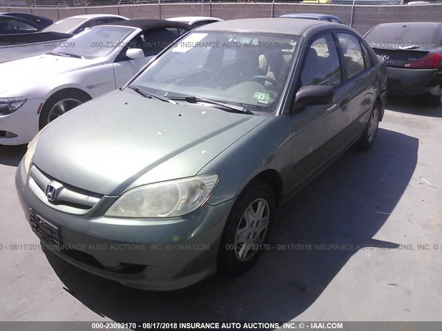 2HGES16374H643911 - 2004 HONDA CIVIC DX VP 绿色 照片 2