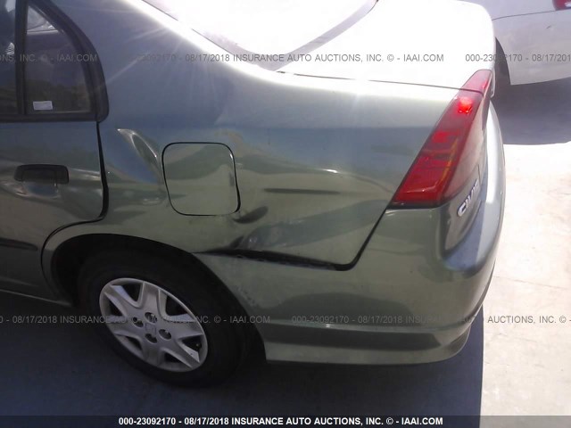 2HGES16374H643911 - 2004 HONDA CIVIC DX VP 绿色 照片 6