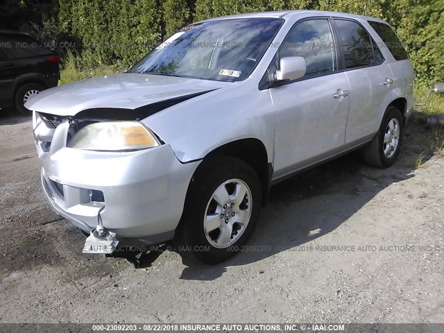 2HNYD18206H518532 - 2006 ACURA MDX SILVER photo 2