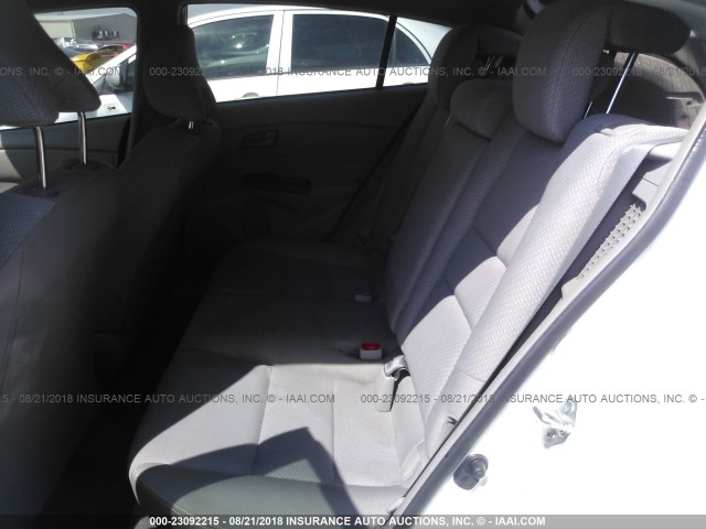 JHMZE2H39BS009644 - 2011 HONDA INSIGHT WHITE photo 8