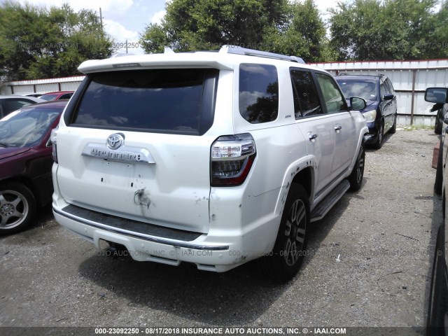 JTEZU5JR0G5146378 - 2016 TOYOTA 4RUNNER SR5/LIMITED/SR5 PREMIUM WHITE photo 4