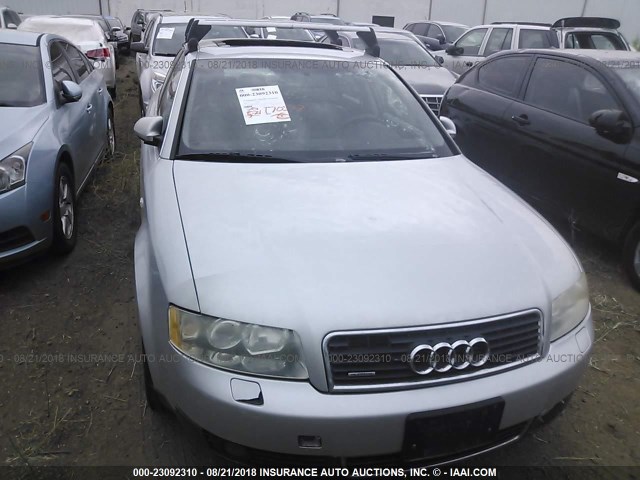 WAULT68E32A159046 - 2002 AUDI A4 3.0 QUATTRO SILVER photo 6