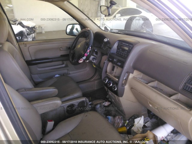 SHSRD789X5U331189 - 2005 HONDA CR-V SE/EX GOLD photo 5