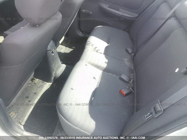 1B3ES56C55D149455 - 2005 DODGE NEON SXT SILVER photo 8