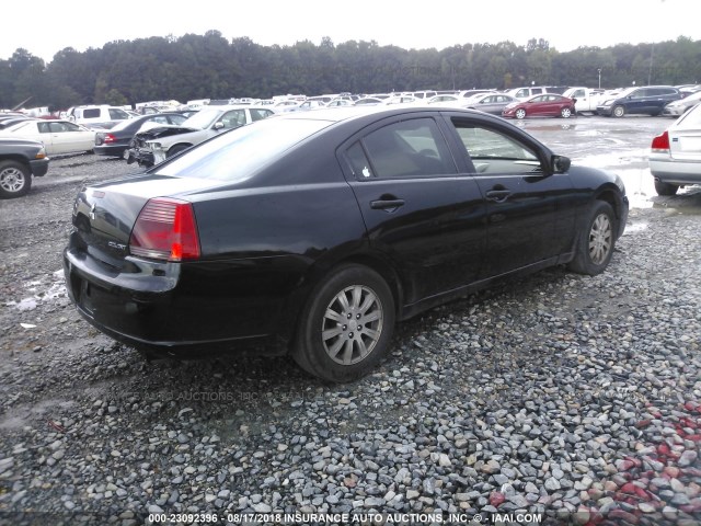 4A3AB36F68E009003 - 2008 MITSUBISHI GALANT ES BLACK photo 4