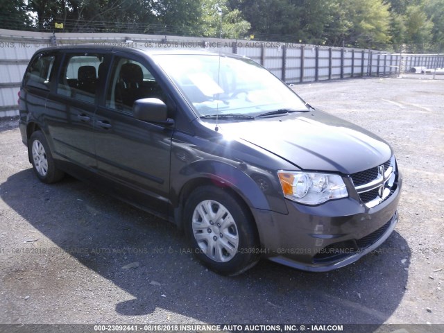 2C4RDGBGXFR512832 - 2015 DODGE GRAND CARAVAN SE BLACK photo 1