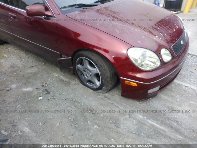 JT8BH68X9Y0026323 - 2000 LEXUS GS 400 RED photo 6