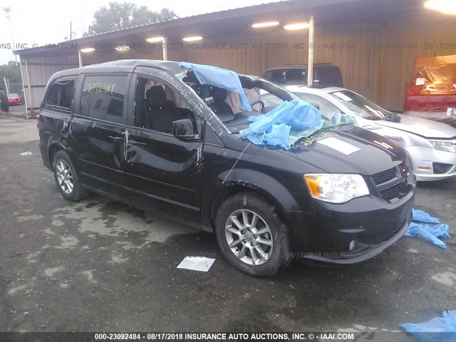 2D4RN7DG6BR743153 - 2011 DODGE GRAND CARAVAN R/T BLACK photo 1