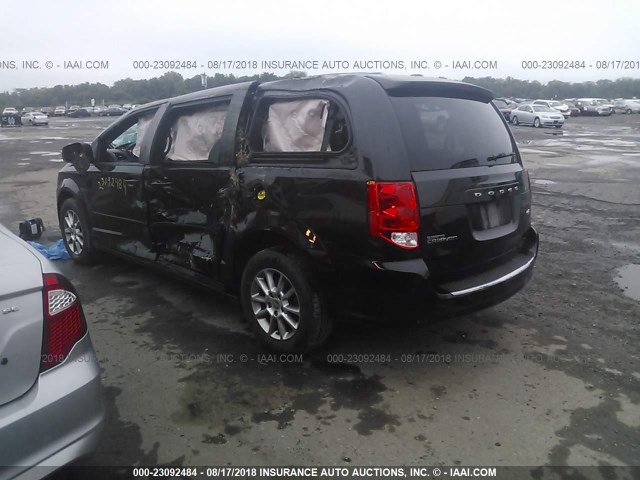 2D4RN7DG6BR743153 - 2011 DODGE GRAND CARAVAN R/T BLACK photo 3