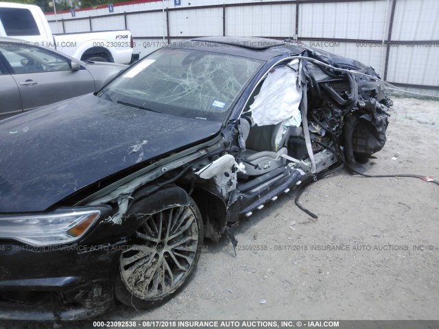 WAUHGAFC6GN142644 - 2016 AUDI A6 PRESTIGE BLACK photo 6