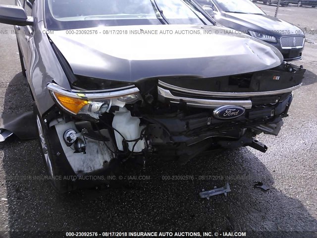 2FMDK3JC5EBB74816 - 2014 FORD EDGE SEL GRAY photo 6