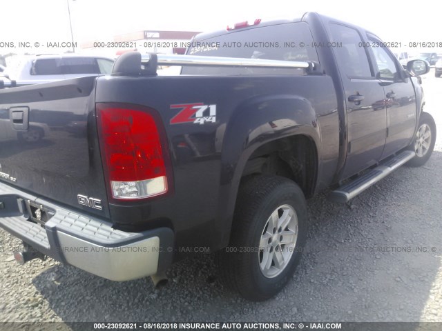 3GTEK13J08G296011 - 2008 GMC SIERRA K1500 BLACK photo 4