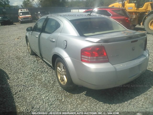 1B3CC5FB5AN221495 - 2010 DODGE AVENGER R/T SILVER photo 3