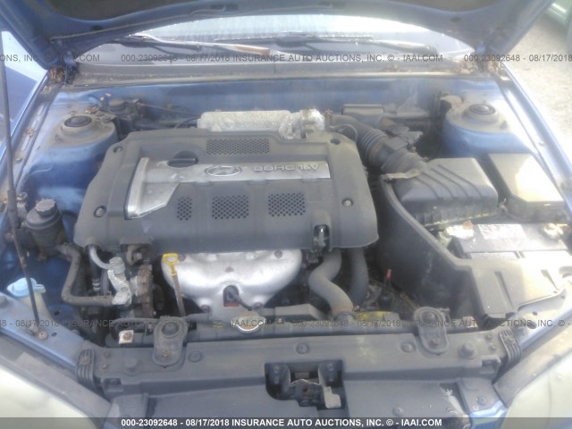 KMHDN46D94U884227 - 2004 HYUNDAI ELANTRA GLS/GT BLUE photo 10