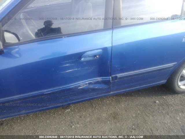 KMHDN46D94U884227 - 2004 HYUNDAI ELANTRA GLS/GT BLUE photo 6