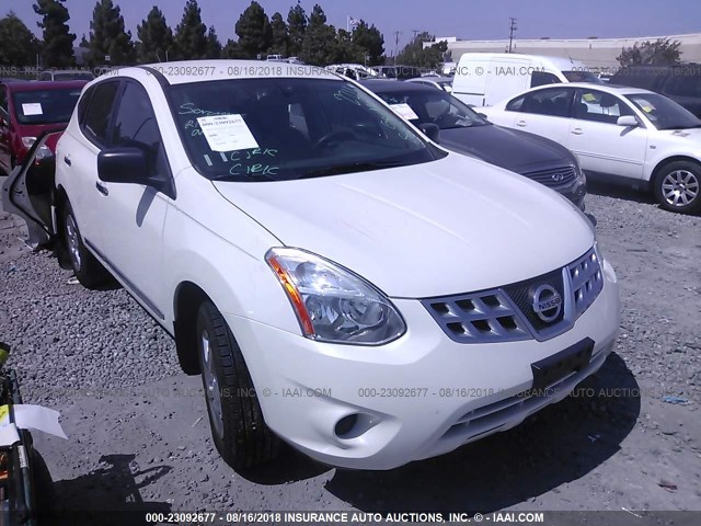 JN8AS5MV3CW390888 - 2012 NISSAN ROGUE S/SV WHITE photo 1