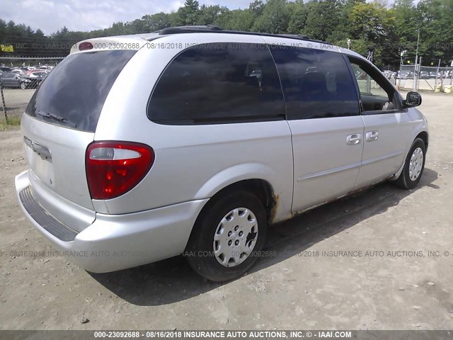 2C4GP44383R318688 - 2003 CHRYSLER TOWN & COUNTRY LX SILVER photo 4